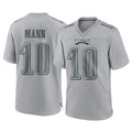 Punc P.Eagles #10 Braden Mann Player Gray Atmosphere Fashion Home Game Stitched Jerseys