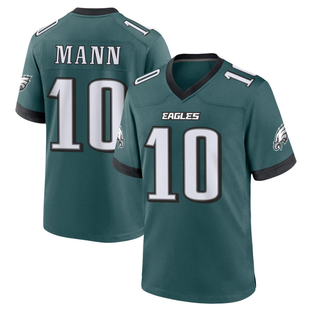 Punc P.Eagles #10 Braden Mann Player Green Home Game Stitched Jerseys
