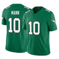 Punc P.Eagles #10 Braden Mann Player Green Kelly Alternate Vapor F.U.S.E. Home Game Stitched Jerseys