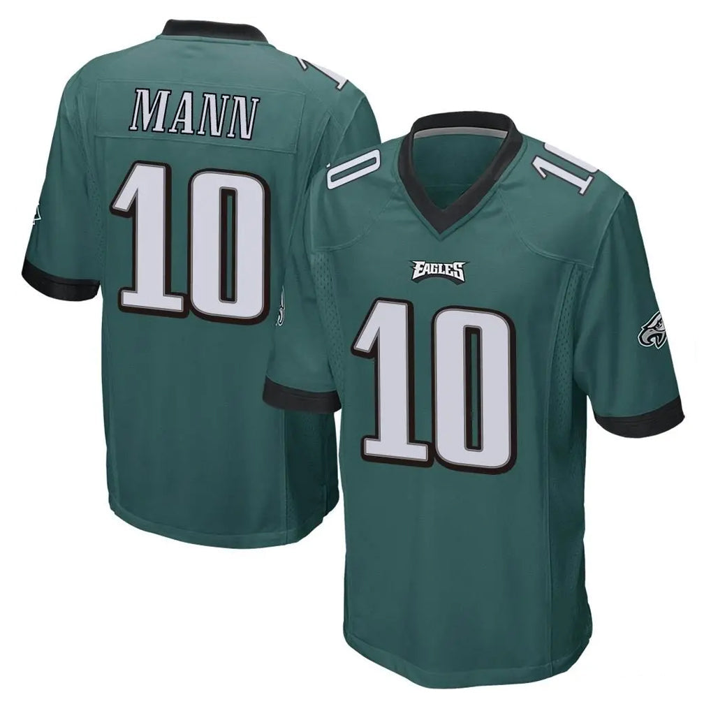 Punc P.Eagles #10 Braden Mann Player Team Color Green Home Game Stitched Jerseys