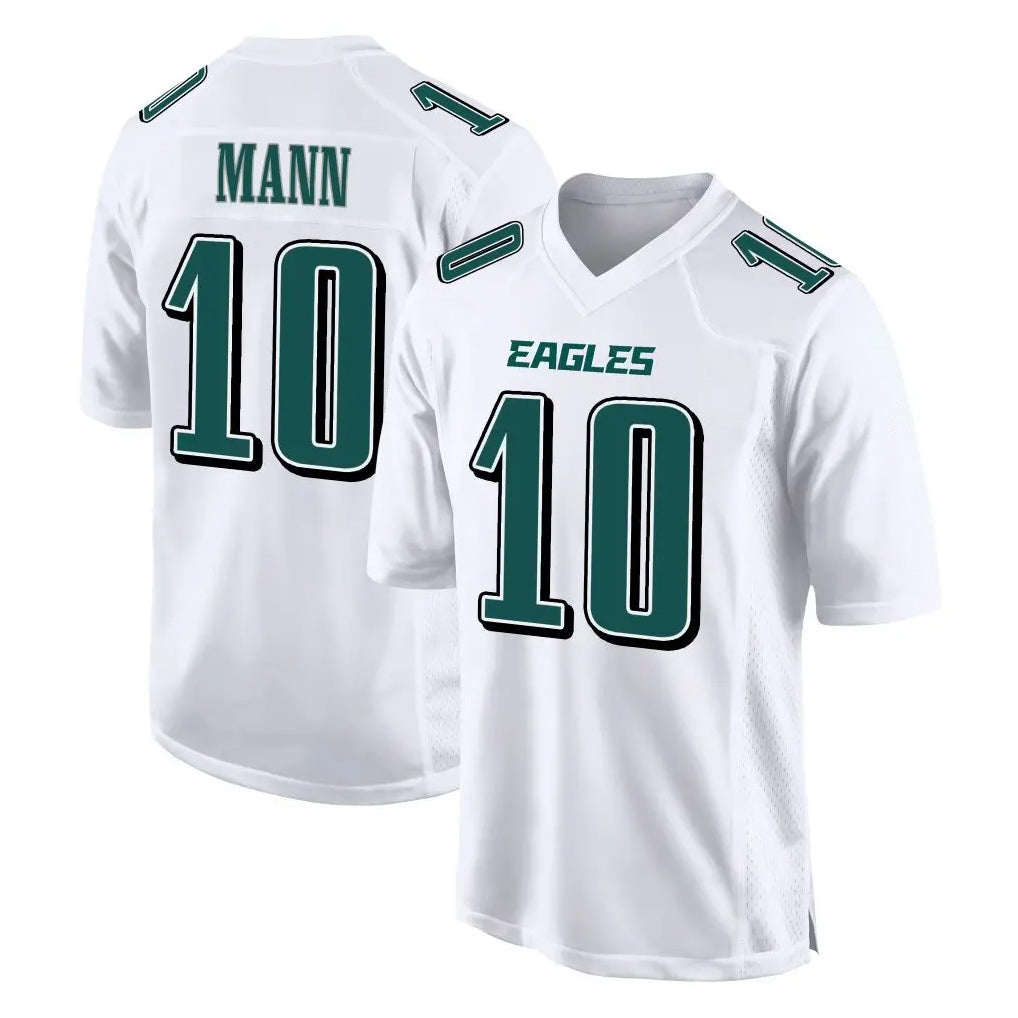 Punc P.Eagles #10 Braden Mann Player White Tundra Fashion Home Game Stitched Jerseys