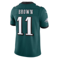 Punc P.Eagles #11 A.J. Brown Midnight Green Team Vapor F.U.S.E. Stitched Limited Jerseys