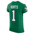 Punc P.Eagles #1 Jalen Hurts Kelly Green Alternate Vapor F.U.S.E. Elite Stitched Jerseys