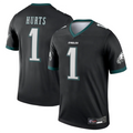 Punc P.Eagles #1 Jalen Hurts Player Black Legend Stitched Jerseys