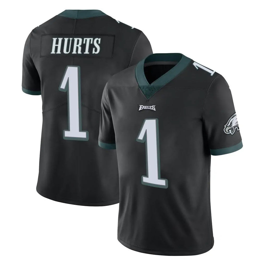 Punc P.Eagles #1 Jalen Hurts Player Black Limited Vapor Untouchable Home Game Stitched Jerseys