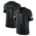 Punc P.Eagles #1 Jalen Hurts Player Limited Black Impact Home Game Stitched Jerseys