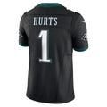 Punc P.Eagles #1 Jalen Hurts Player Limited Black Vapor F.U.S.E. Stitched Jerseys