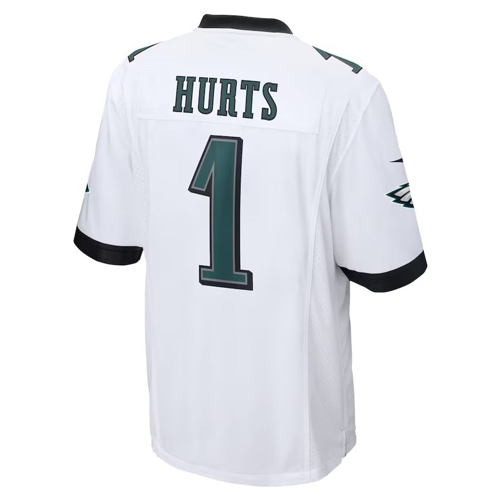 Punc P.Eagles #1 Jalen Hurts Player White Game Stitched Jersey