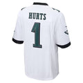 Punc P.Eagles #1 Jalen Hurts Player White Game Stitched Jersey
