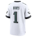 Punc P.Eagles #1 Jalen Hurts Player White Home Game Stitched Jerseys