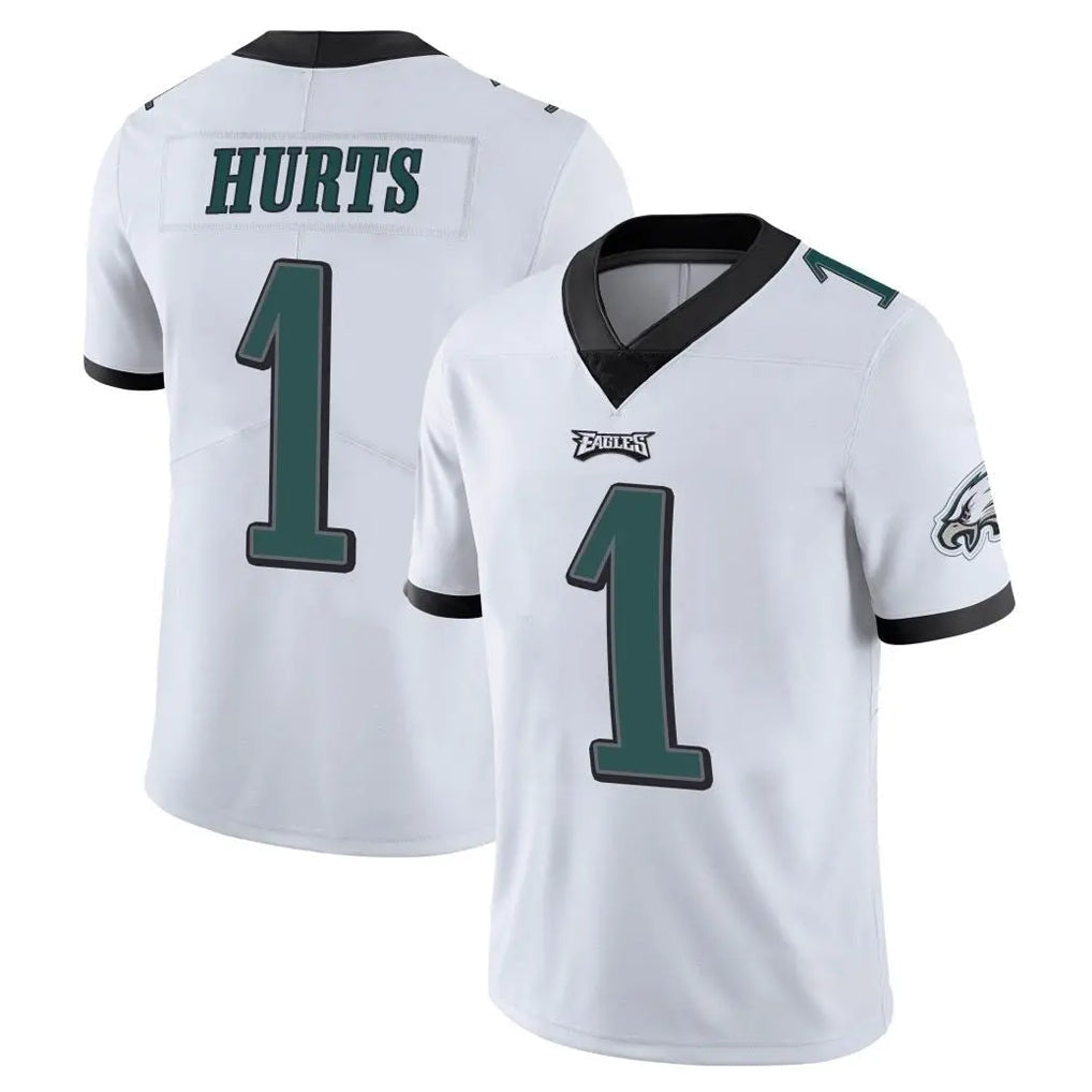 Punc P.Eagles #1 Jalen Hurts Player White Limited Vapor Untouchable Home Game Stitched Jerseys