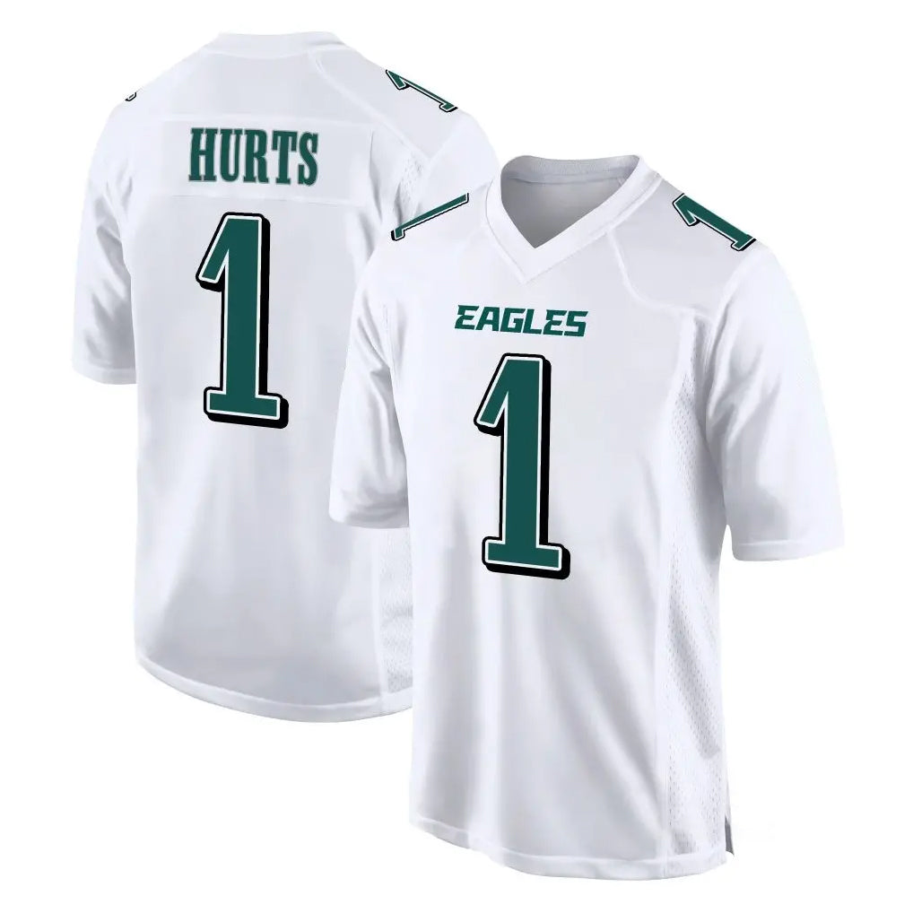 Punc P.Eagles #1 Jalen Hurts Player White Tundra Fashion Home Game Stitched Jerseys