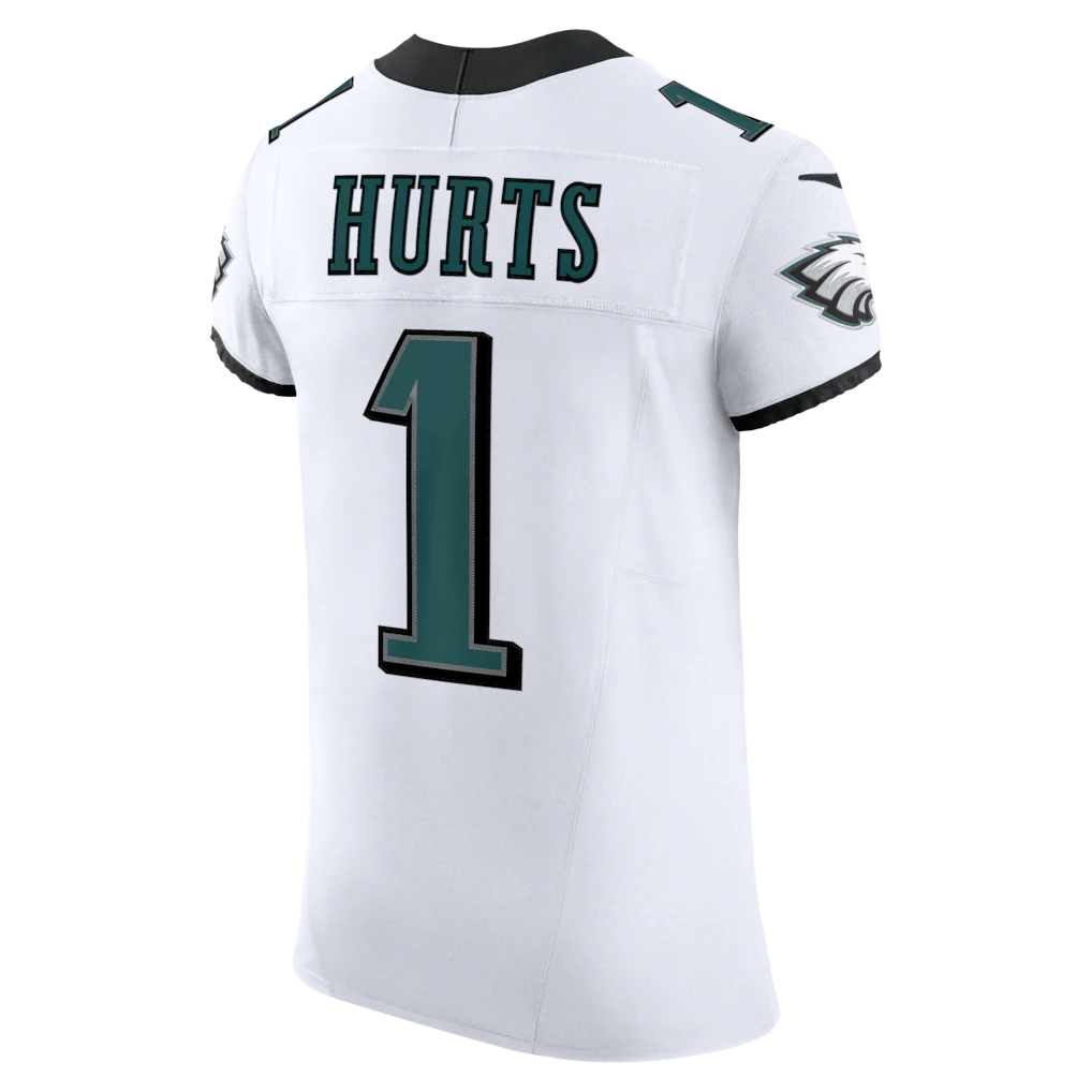 Punc P.Eagles #1 Jalen Hurts White Vapor F.U.S.E. Elite Stitched Jerseys