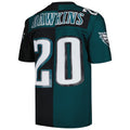 Punc P.Eagles #20 Brian Dawkins Mitchell & Ness Midnight Green-Black Split Legacy Replica Stitched Jerseys