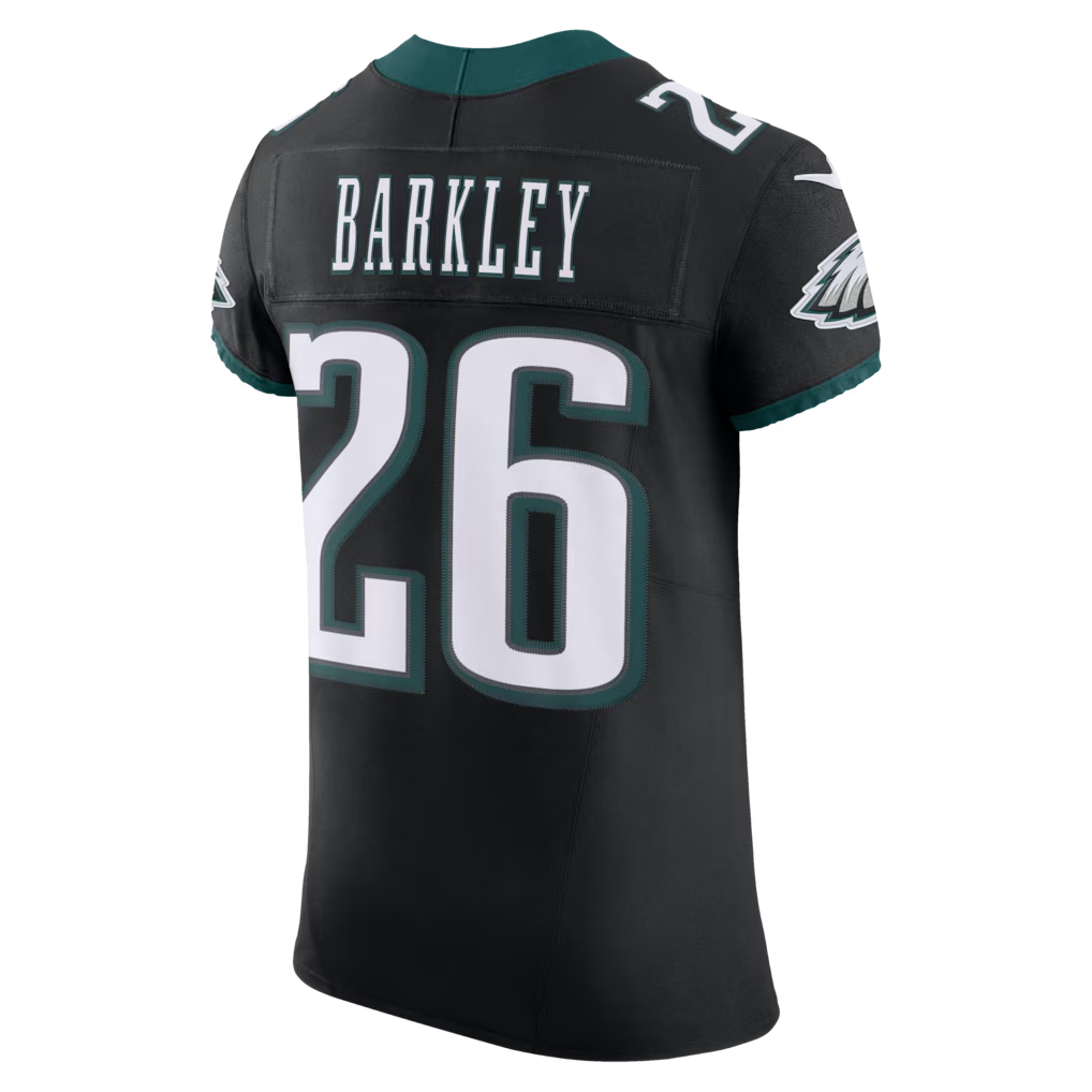 Punc P.Eagles #26 Saquon Barkley Black Alternate Vapor F.U.S.E. Elite Stitched Jerseys