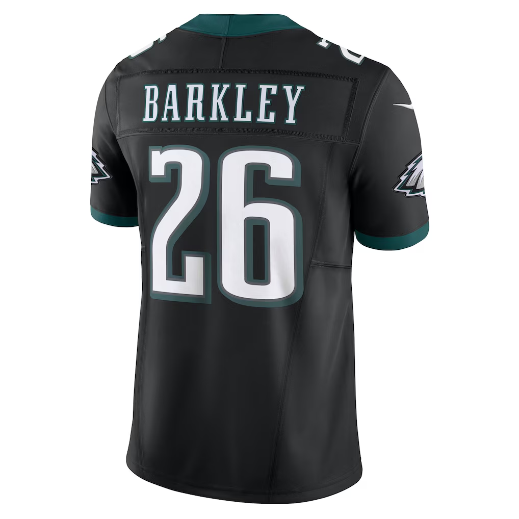 Punc P.Eagles #26 Saquon Barkley Black Vapor F.U.S.E. Limited Stitched Jerseys