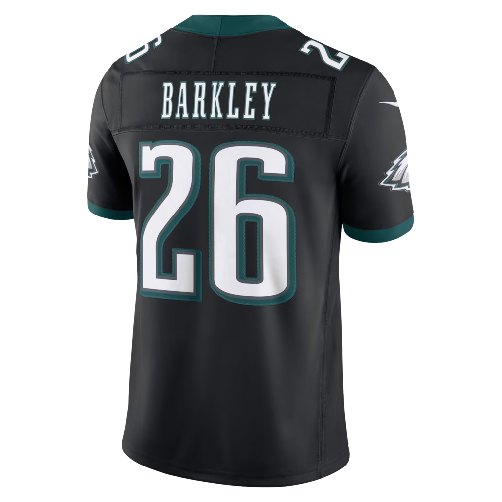 Punc P.Eagles #26 Saquon Barkley Black Alternate Vapor F.U.S.E. Stitched Limited Jerseys