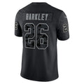 Punc P.Eagles #26 Saquon Barkley Player Black REFLECTIVE Limited Stitched Jerseys