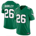 Punc P.Eagles #26 Saquon Barkley Player Kelly Green Vapor F.U.S.E. Limited Stitched Jerseys