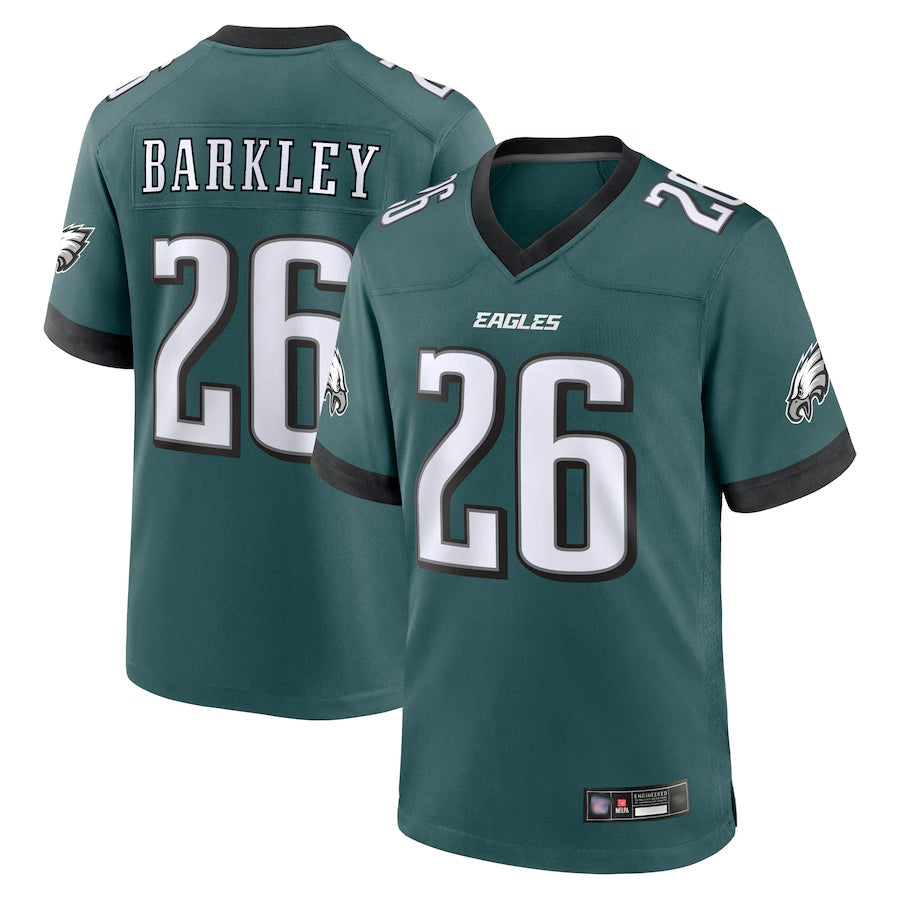 Punc P.Eagles #26 Saquon Barkley Player Midnight Green Game Stitched Jerseys