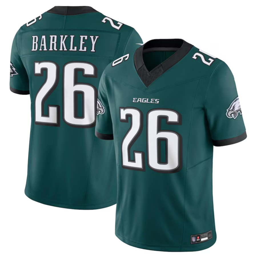 Punc P.Eagles #26 Saquon Barkley Player Midnight Green Vapor F.U.S.E. Limited Stitched Jerseys