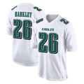 Punc P.Eagles #26 Saquon Barkley Player White Tundra Fashion Home Game Stitched Jerseys