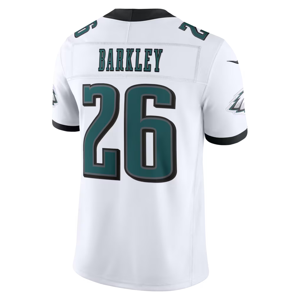 Punc P.Eagles #26 Saquon Barkley White Vapor F.U.S.E. Stitched Limited Jerseys