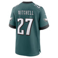 Punc P.Eagles #27 Quinyon Mitchell Midnight Green Team Game Stitched Jerseys