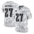 Punc P.Eagles #27 Quinyon Mitchell Player Arctic Camo Salute to Service Limited Game Stitched Jerseys
