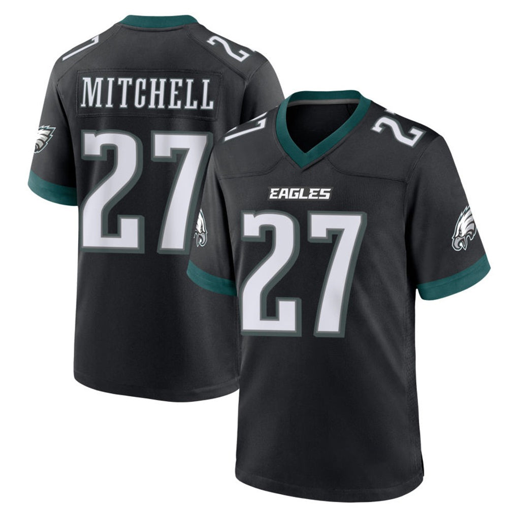 Punc P.Eagles #27 Quinyon Mitchell Player Black Game Home Stitched Jerseys