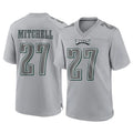 Punc P.Eagles #27 Quinyon Mitchell Player Gray Atmosphere Fashion Home Game Stitched Jerseys