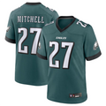 Punc P.Eagles #27 Quinyon Mitchell Player Midnight Green Replica Game Stitched Jerseys