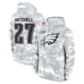 Punc P.Eagles #27 Quinyon Mitchell Player Military Hoodie Arctic Camo Salute To Service Stitched Jerseys