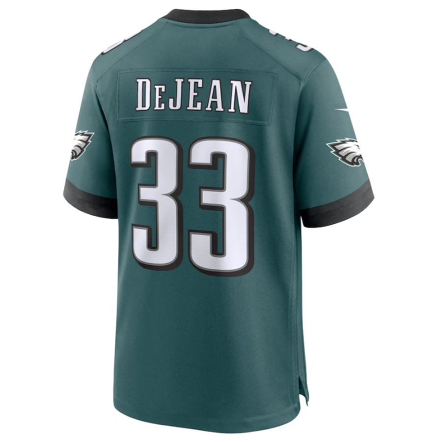 Punc P.Eagles #33 Cooper DeJean Green 2024 Draft Alternate Player Game Jersey Stitched American Stitched Jersey