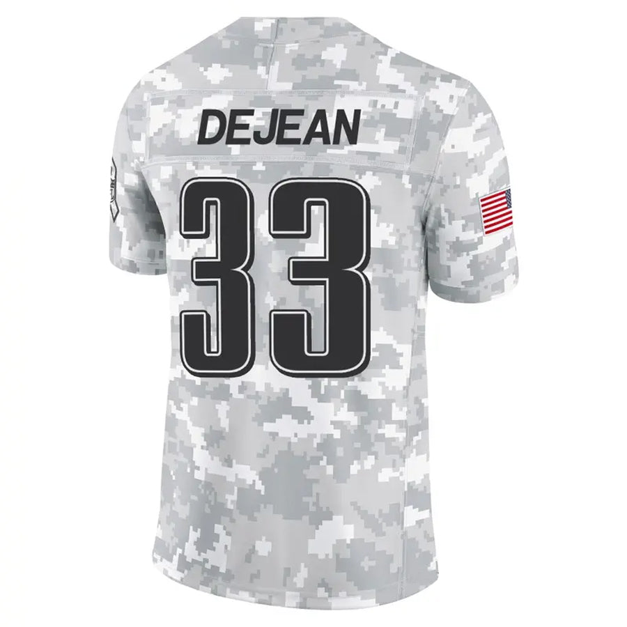 Punc P.Eagles #33 Cooper DeJean Player Arctic Camo Salute to Service Limited Stitched Jerseys