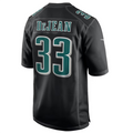 Punc P.Eagles #33 Cooper DeJean Player Carbon Black Super Bowl LIX Fashion Game Player Stitched Jersey
