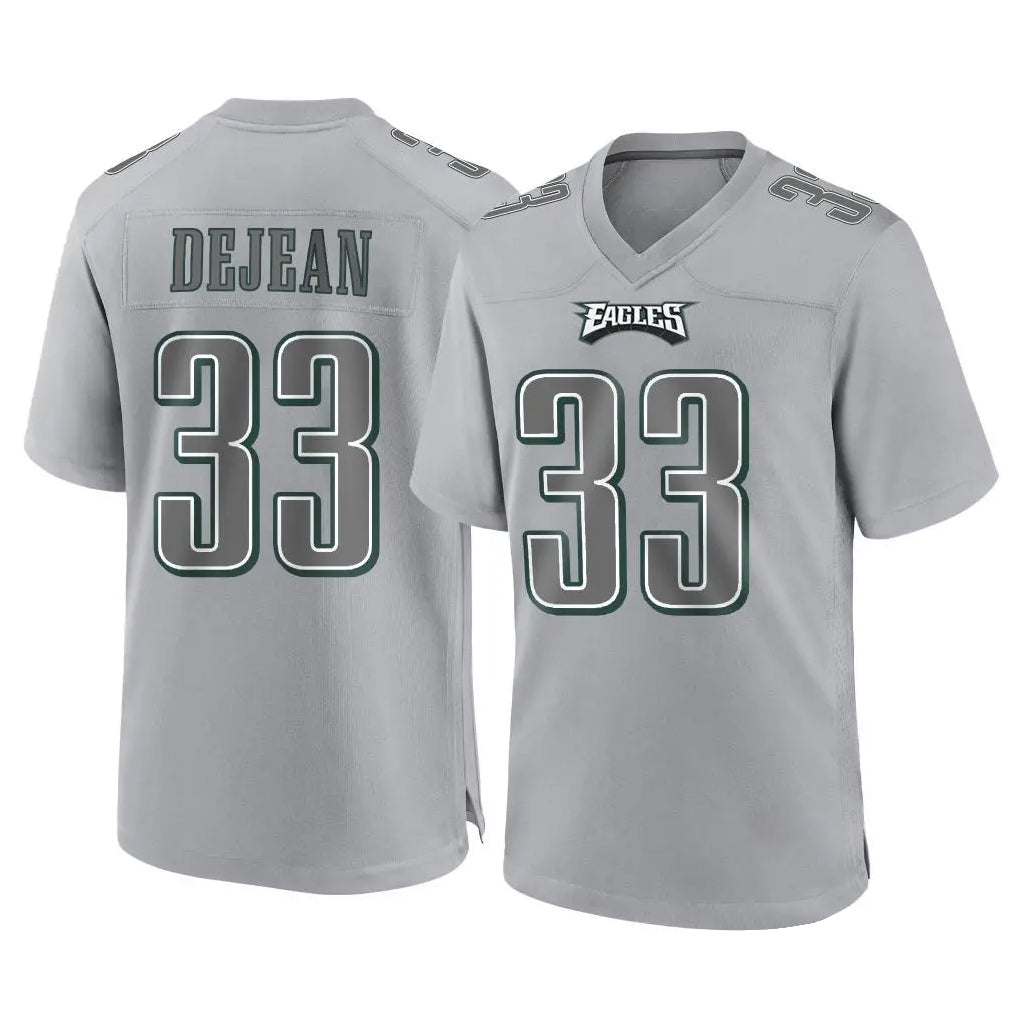 Punc P.Eagles #33 Cooper DeJean Player Gray Atmosphere Fashion Home Game Stitched Jerseys
