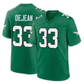 Punc P.Eagles #33 Cooper DeJean Player Green Kelly Alternate Home Game Stitched Jerseys