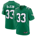 Punc P.Eagles #33 Cooper DeJean Player Kelly Green Replica Game Stitched Jerseys
