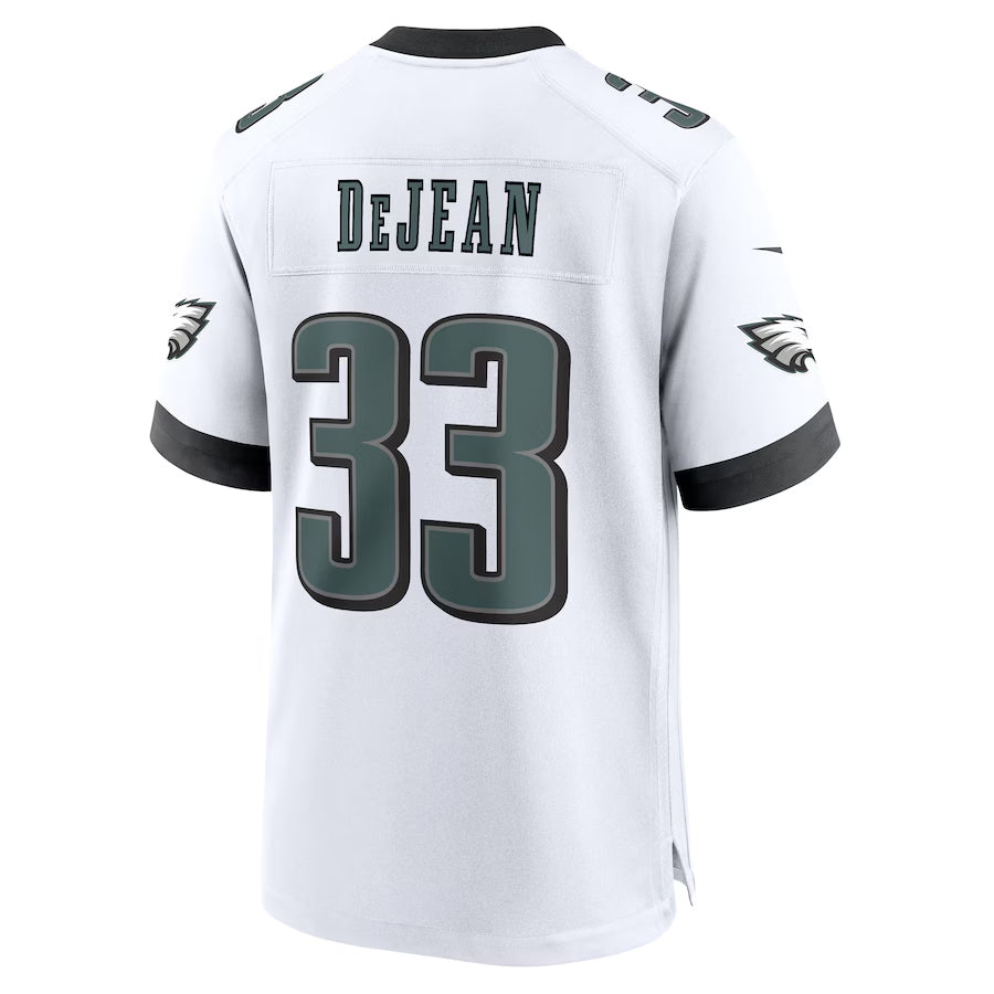 Punc P.Eagles #33 Cooper DeJean Player White Home Game Stitched Jerseys