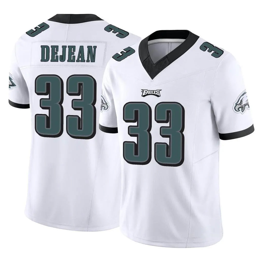Punc P.Eagles #33 Cooper DeJean Player White Limited Vapor F.U.S.E. Home Game Stitched Jerseys