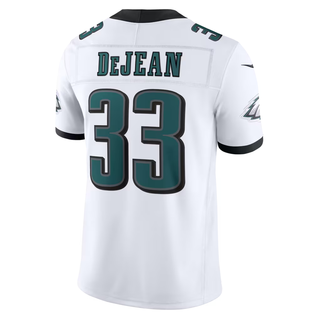 Punc P.Eagles #33 Cooper DeJean White Vapor F.U.S.E. Stitched Limited  Stitched Jerseys