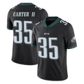 Punc P.Eagles #35 Michael Carter II Player Black Limited Vapor Untouchable Home Game Stitched Jerseys
