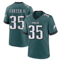 Punc P.Eagles #35 Michael Carter II Player Green Home Game Stitched Jerseys