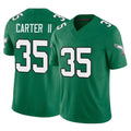 Punc P.Eagles #35 Michael Carter II Player Green Kelly Alternate Vapor F.U.S.E. Home Game Stitched Jerseys