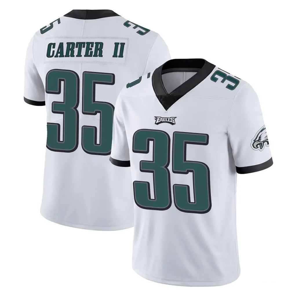 Punc P.Eagles #35 Michael Carter II Player White Limited Vapor Untouchable Home Game Stitched Jerseys