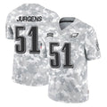 Punc P.Eagles #51 Cam Jurgens Player Arctic Camo Salute to Service Limited Game Stitched Jerseys