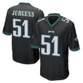 Punc P.Eagles #51 Cam Jurgens Player Black Home Game Stitched Jerseys