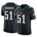 Punc P.Eagles #51 Cam Jurgens Player Black Limited Vapor F.U.S.E. Home Game Stitched Jerseys