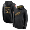 Punc P.Eagles #51 Cam Jurgens Player Black Salute to Service Hoodies Limited Game Stitched Jerseys